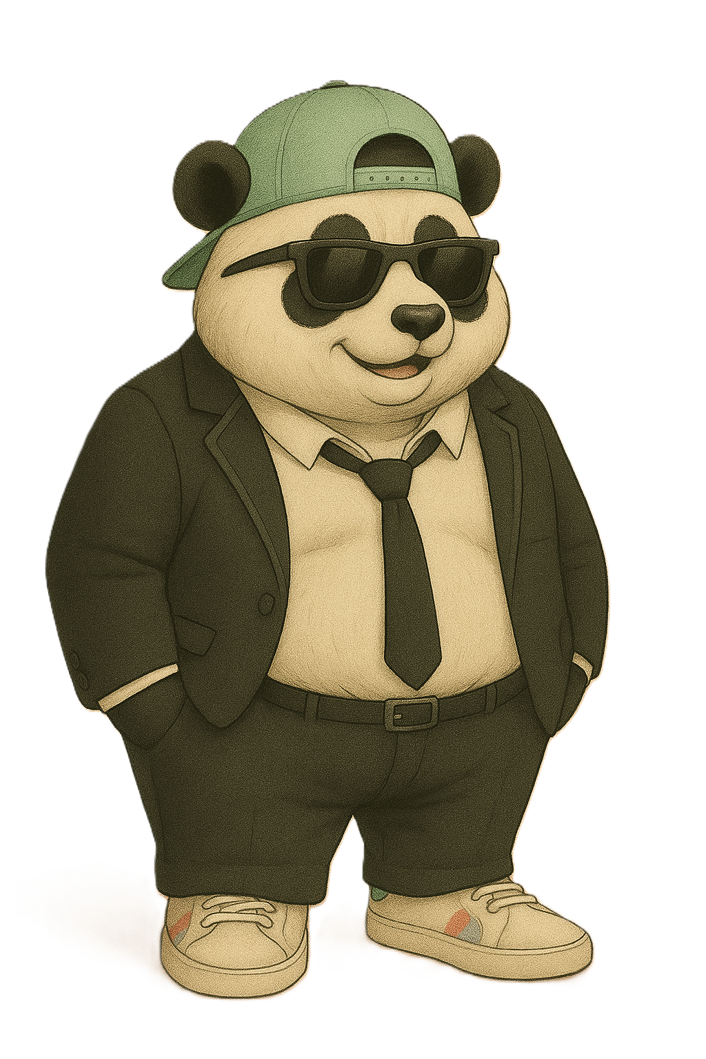 Panda Wif Cap Logo